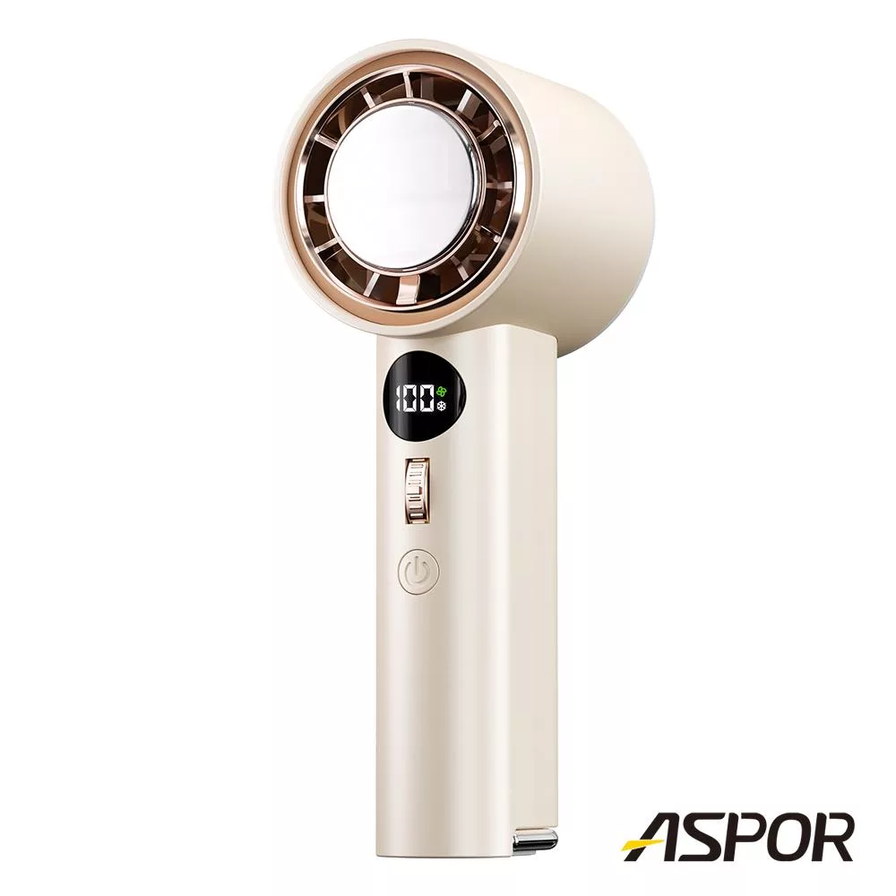 ASPOR無段式冰感渦輪風扇(FN-158) 杏色