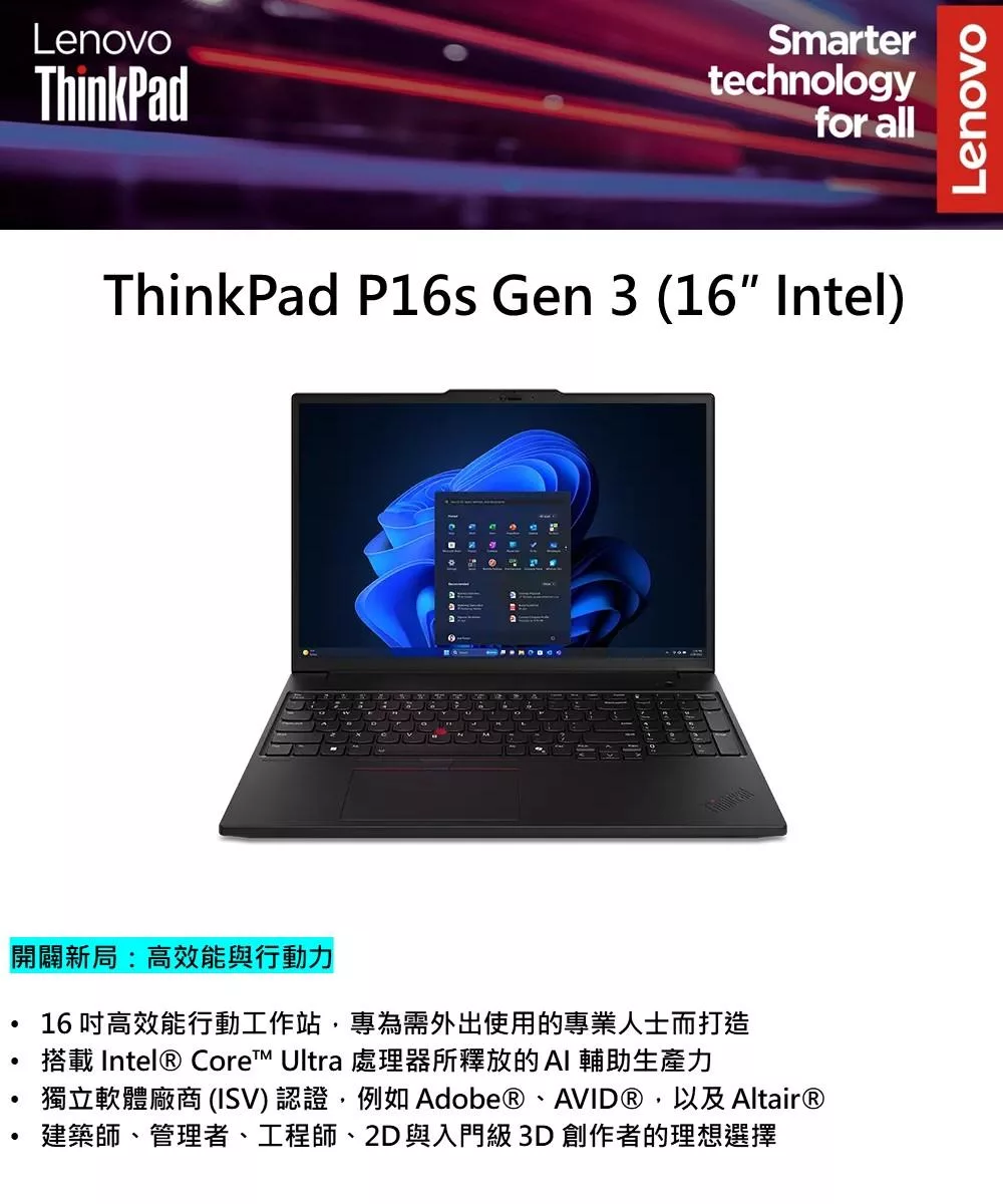 Lenovo聯想 ThinkPad P16s Gen 3 - 詳情7