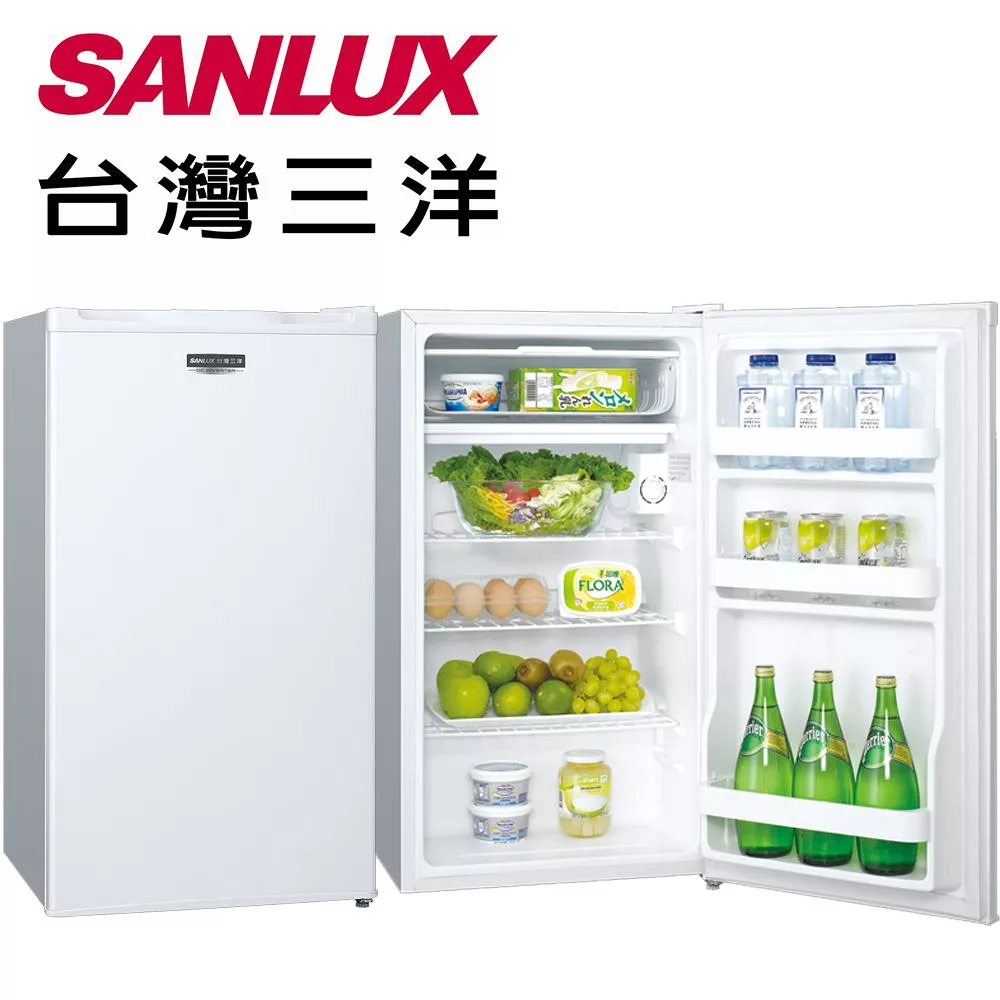 【SANLUX台灣三洋】97公升一級能效單門小冰箱 (SR-V97A)