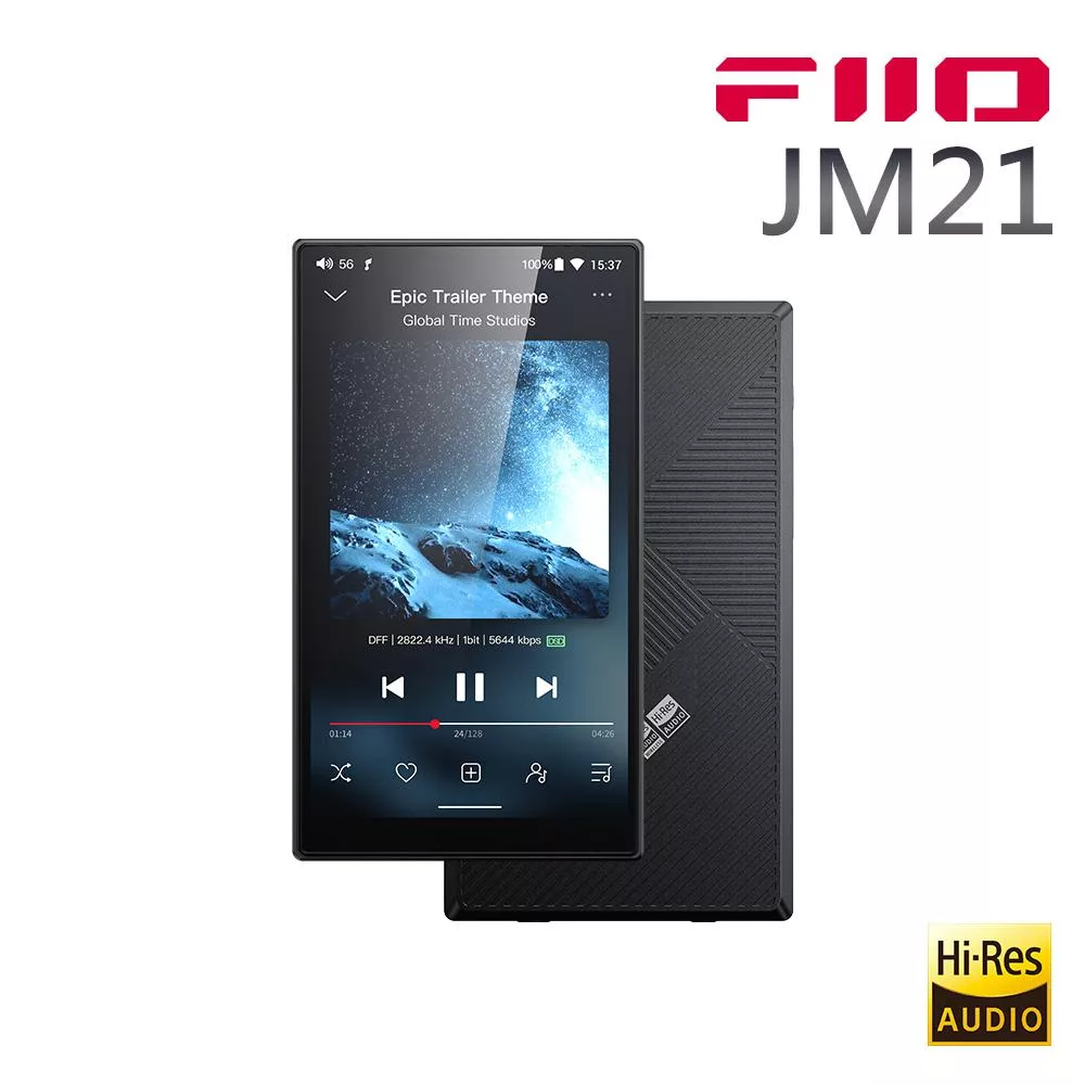 FIIO JM21 Hi-Fi無損隨身音樂播放器-黑色款