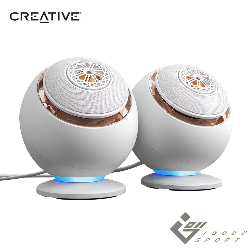 Creative Pebble Nova 2.0 聲道桌上型無線藍牙喇叭 白色