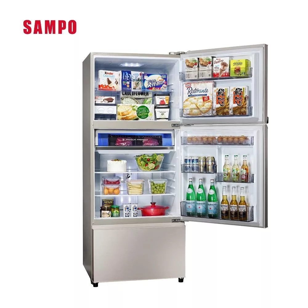 【SAMPO聲寶】605公升變頻三門冰箱 SR-F61DV(Y7) ✔基本安裝✔舊機回收