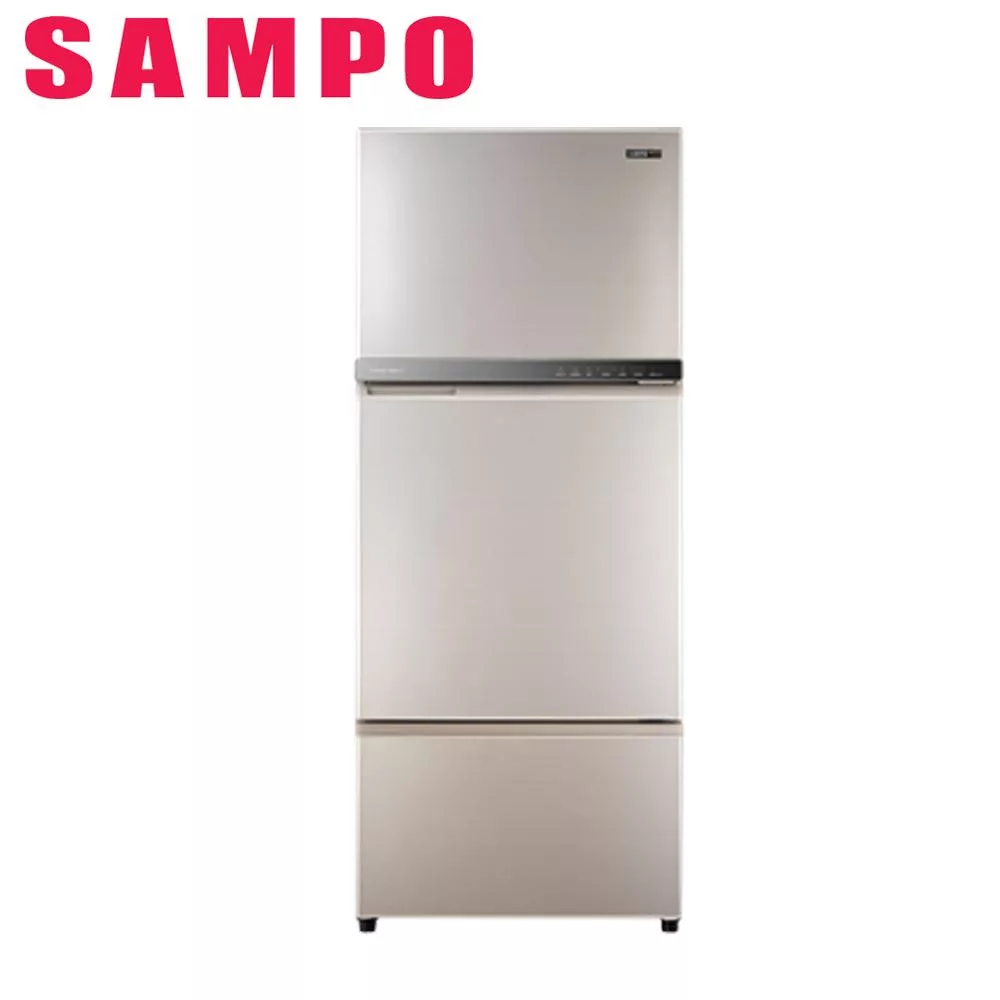 SAMPO聲寶605公升變頻三門冰箱SR-F61DV(Y7)炫麥金