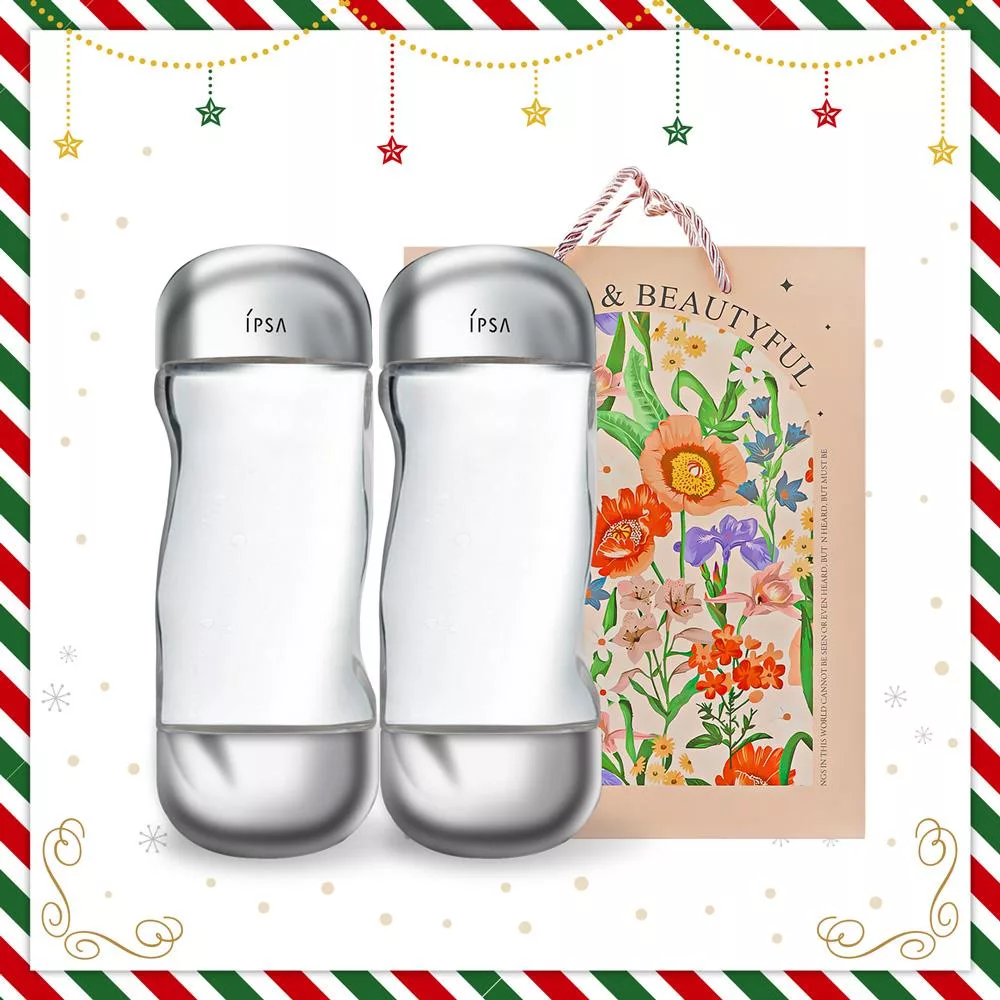 IPSA 美膚機能液雙瓶限量禮[機能液(200ml)X2+秘密花園品牌禮袋]-保養獻禮組-國際航空版