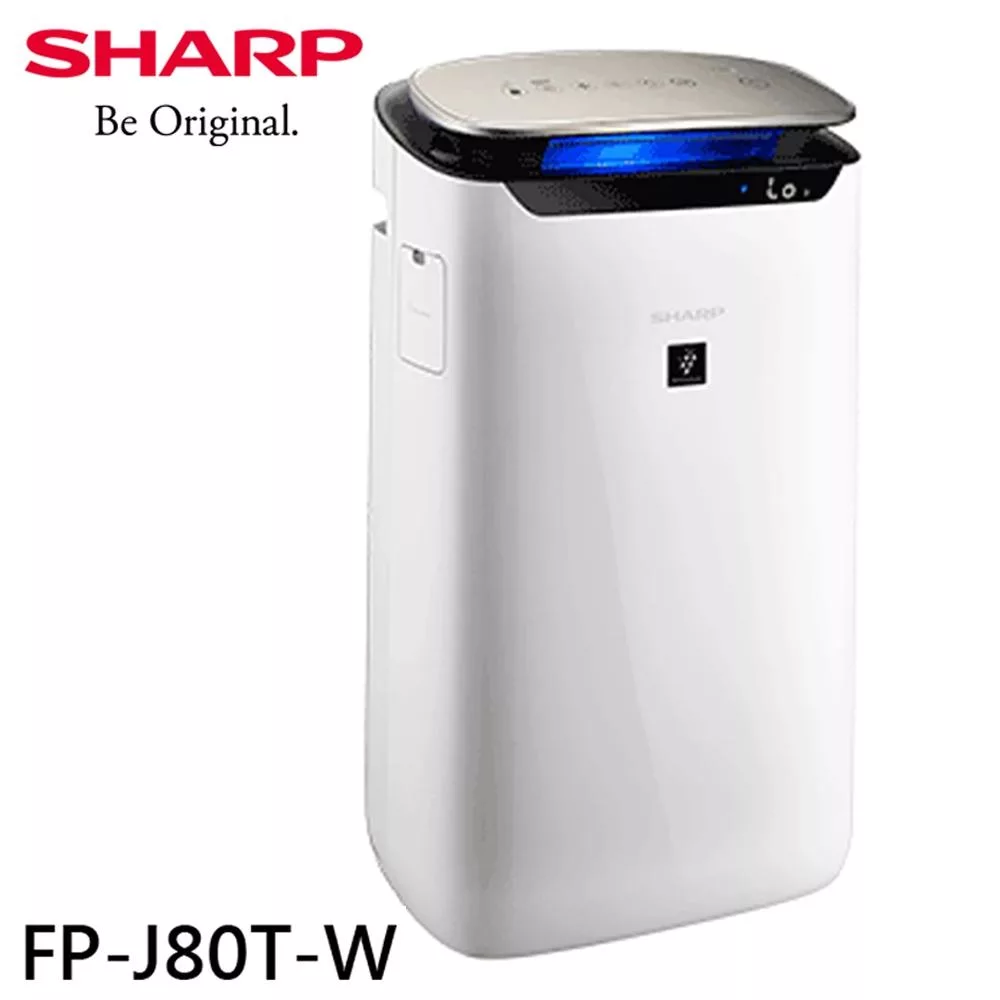 SHARP 夏普 19坪 自動除菌離子空氣清淨機(FP-J80T-W)