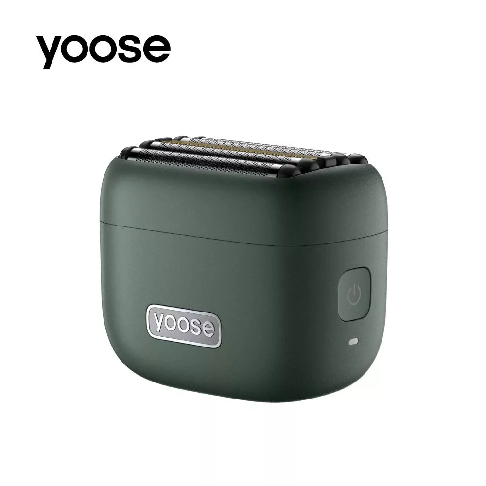 【 yoose 有色】 MINI 5 隨身五刀頭往復式刮鬍刀 礦石綠