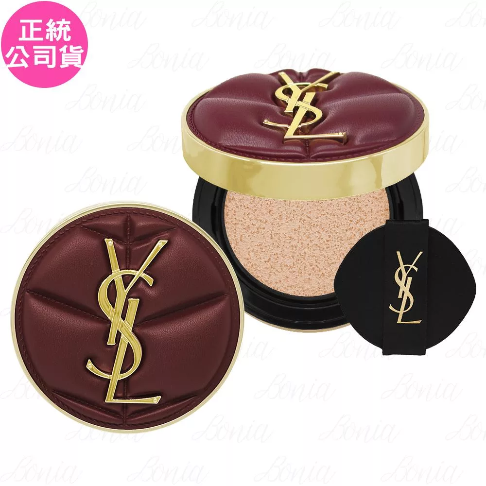 YSL 恆久完美霧光氣墊粉餅SPF 23 / PA++ 雲朵皮革版(14g)(公司貨) #20
