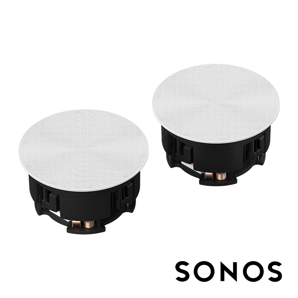 SONOS x Sonance 嵌入式天花板喇叭-6英寸 (一對裝) 公司貨