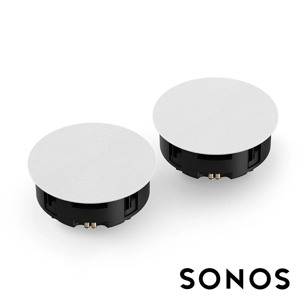 SONOS x Sonance 嵌入式天花板喇叭-8英寸 (一對裝) 公司貨