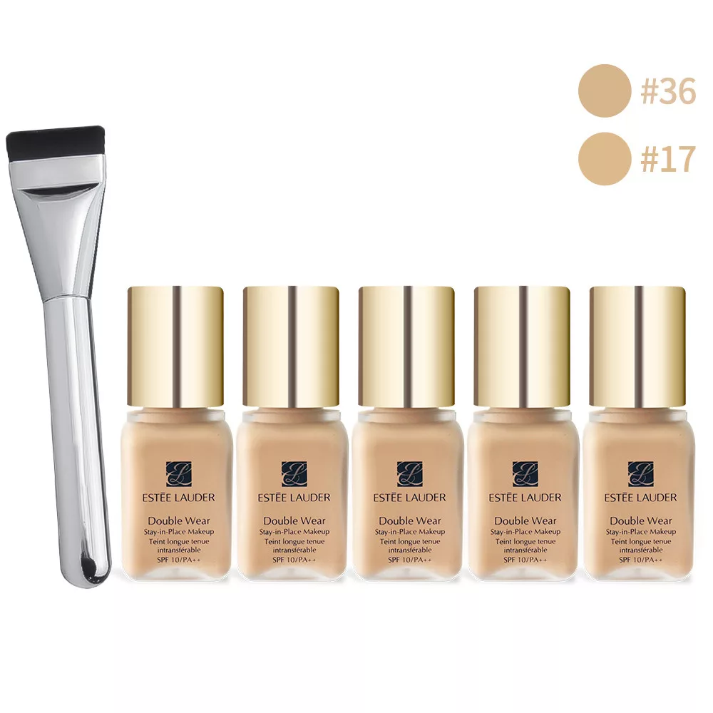 ESTEE LAUDER 雅詩蘭黛 粉持久完美持妝粉底(7ml)X5[超越正貨容量35ml]送粉底刷-多色可選-公司貨 #17