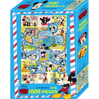 米奇 1000片盒裝拼圖(旅行篇)