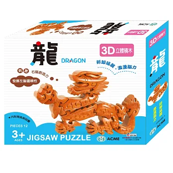 3D立體積木:龍