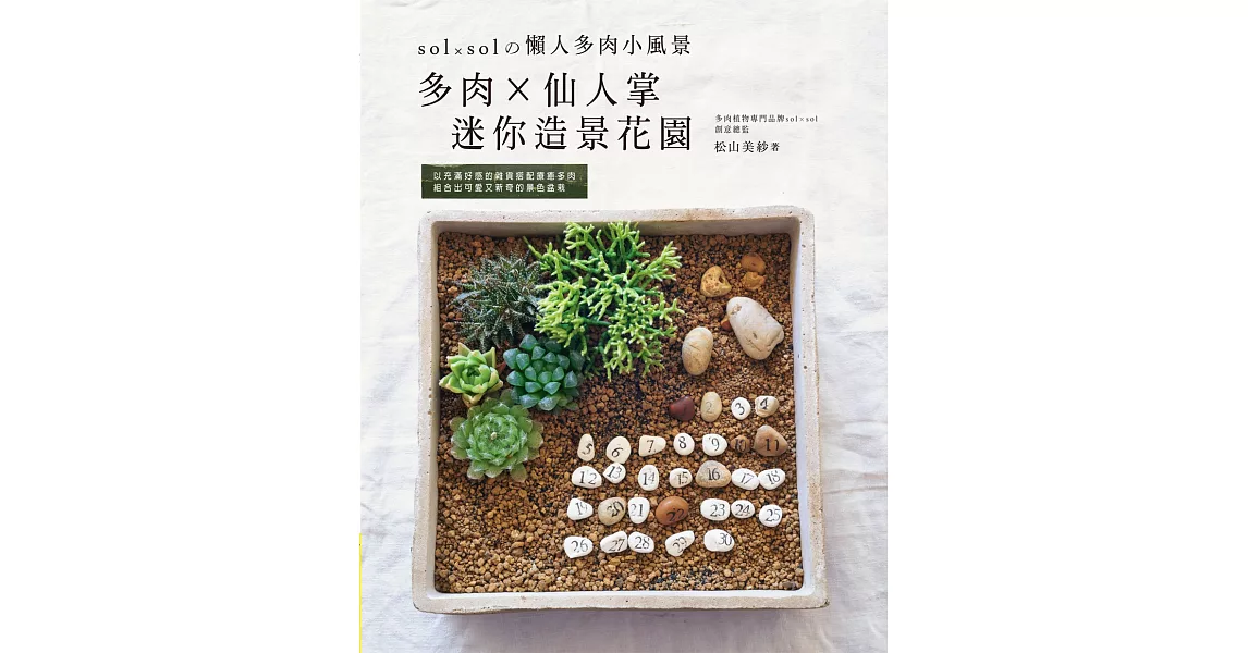 多肉×仙人掌迷你造景花園:sol × sol的懶人多肉小風景