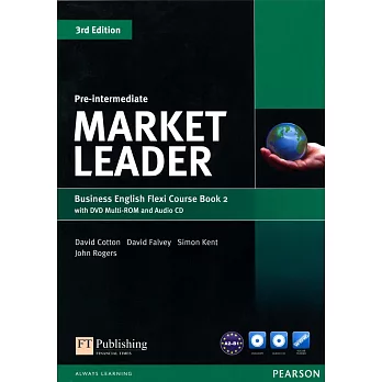 Market Leader 3/e (Pre-Int) Flexi Course Book 2 with DVD-ROM/1片 and Audio CD/1片