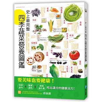 史上最完整四季蔬菜營養圖鑑：從選購、保存、營養成分到料理，各體質絕配的蔬菜對症速查！