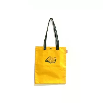 新學林「就是愛讀書」合成帆布包(蜜柑橘)