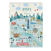 2021年彩色日曆(橫，8K)(盒)