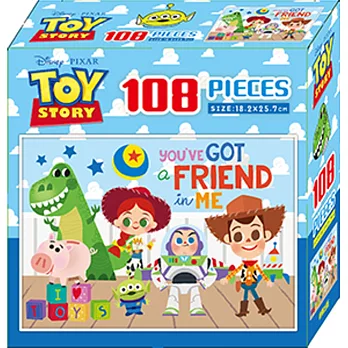 玩具總動員108片盒裝拼圖(A)