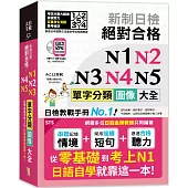 新制日檢 絕對合格 N1,N2,N3,N4,N5單字分類圖像大全—從零基礎到考上N1日語自學就靠這一本 (25K+QR碼線上音檔+MP3)