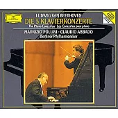 Beethoven: Piano Concertos Nos. 1-5 / Maurizio Pollini & Claudio Abbado & BPO