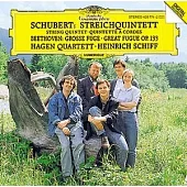 Schubert : Streichquintett D 956; Beethoven : Grosse Fuge Op.133 / Hagen Quartett / Schiff