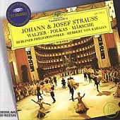 Johann & Josef Strauss: Waltzes, Polkas, Marches / Berliner Philharmoniker, Herbert von Karajan
