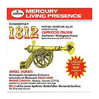 Tchaikovsky: 1812 Overture / Capriccio Italien / Beethoven: Wellington’s Victory / Antal Dorati &Minneapolis Symphony Orchestra