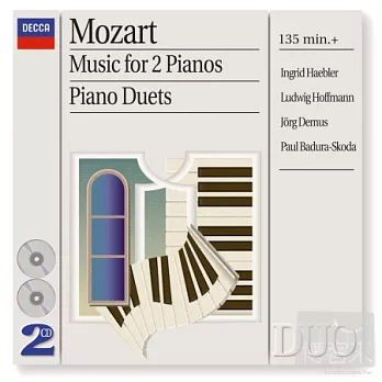 Mozart: Music for 2 Pianos ; Piano Duets / Haebler / Demus / Badura-Skoda - 2CDs