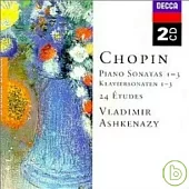 Chopin:Piano Sonatas 1-3 / Fantaisie in F minor etc. / Vladimir Ashkenazy, piano - 2CDs