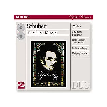 Schubert : The Great Masses d678 ; d950 / Donath / Schreier / Sawallish