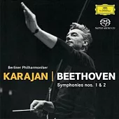 BEETHOVEN: Symphonies Nos. 1 & 2/ Berliner Philharmoniker - Karajan (SACD)