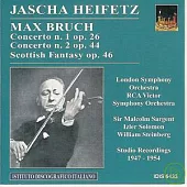 Jascha Heifetz Plays Max Bruch: Concerto No.1 & 2 ; Scottish Fantasy Op. 46 / LSO, RCA Victor Symphony Orchestra