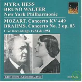 Myra Hess and Bruno Walter plays Mozart & Brahms 1951-1954 / New York Philharmonic