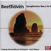 Beethoven: Symphonies Nos. 2 & 4 / Kurt Masur & Gewandhaus Orchestra Leipzig