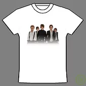 5次方樂團限量進口真人肖像白色T-Shirt (背面有2008年亞洲巡迴城市) (M)
