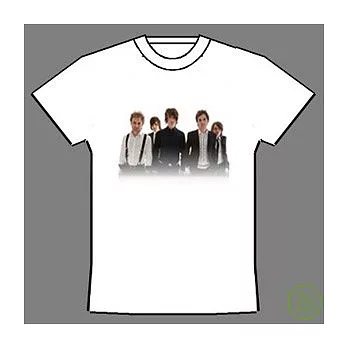 5次方樂團限量進口真人肖像白色T-Shirt (背面有2008年亞洲巡迴城市) (M)