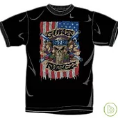 Guns & Roses / Skull Flag Black - T-Shirt (M)