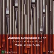 MARIE-CLAIRE ALAIN / BACH : COMPLETE ORGAN WORKS (15CD)(管風琴：阿蘭 / 巴哈：管風琴作品全集(15 CD))