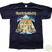 Iron Maiden / Powerslave Winsg Navy - T-Shirt (S)