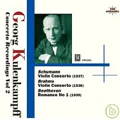 Kulenkampff concert recordings Vol.2/Schumann and Brahms / Kulenkampff