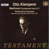 Ludwig van Beethoven : Symphonien Nr.2 & 7 / Otto Klemperer / Philharmonia Orchestra