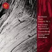 Beethoven: Piano Concerto No. 1,Op.15, Piano Sonatas Nos. 22 & 23,Opp.54,57 / Sviatoslav Richter / Charles Munch