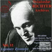 Sviatoslav Richter Archives Vol. 12: Brahms Piano Quintet; Paganini Variations / Sviatoslav Richter