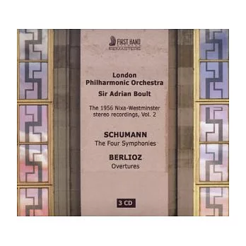 Schumann: The Four Symphonies; Berlioz: Overtrues [3CD] / Sir Ardin Boult / LPO