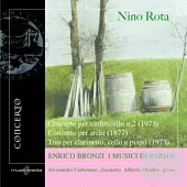 Nino Rota: Cello Concerto no.2, Concerto for strings, Trio for clarinet, cello and piano /E. Bronzi(cello), A. Carbonare(Clacine