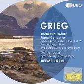 Grieg : Orchestral Works / Gothenburg Symphony Orchestra, Jarvi (2CD)