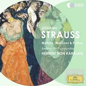 J. Strauss : Waltzes, Marches and Polkas / Herbert von Karajan，Berliner Philharmoniker (2CD)