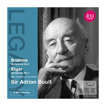 BRAHMS: Symphony No. 3, ELGAR: Symphony No. 1/ Boult(conductor)BBC Symphony