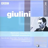 Beethoven: Missa Solemnis; Schubert: Symphony No.4 / Giulini (2CD)