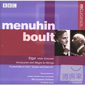 Elgar: Violin Concerto, etc. / Menuhin, Boult